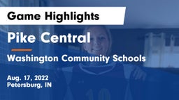 Pike Central  vs Washington Community Schools Game Highlights - Aug. 17, 2022