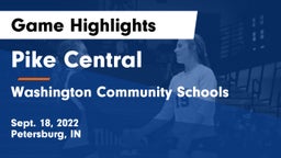 Pike Central  vs Washington Community Schools Game Highlights - Sept. 18, 2022
