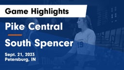 Pike Central  vs South Spencer  Game Highlights - Sept. 21, 2023