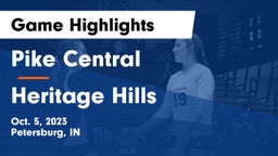 Pike Central  vs Heritage Hills  Game Highlights - Oct. 5, 2023