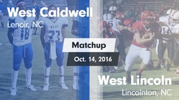 Matchup: West Caldwell vs. West Lincoln  2016