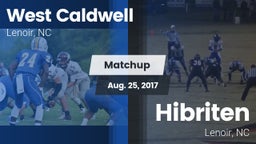 Matchup: West Caldwell vs. Hibriten  2017