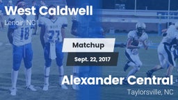 Matchup: West Caldwell vs. Alexander Central  2017