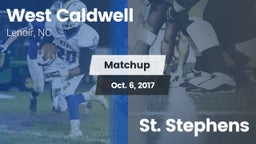 Matchup: West Caldwell vs. St. Stephens  2017