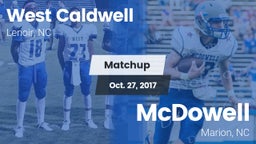 Matchup: West Caldwell vs. McDowell   2017