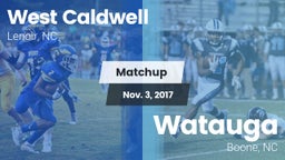Matchup: West Caldwell vs. Watauga  2017