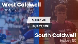 Matchup: West Caldwell vs. South Caldwell  2018