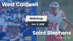 Matchup: West Caldwell vs. Saint Stephens  2018