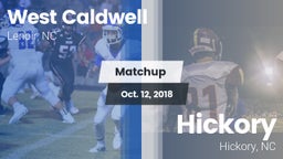 Matchup: West Caldwell vs. Hickory  2018