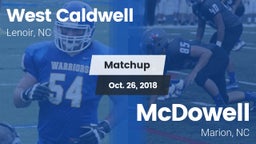 Matchup: West Caldwell vs. McDowell   2018