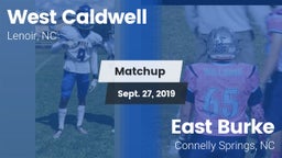 Matchup: West Caldwell vs. East Burke  2019