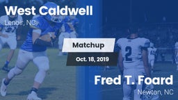 Matchup: West Caldwell vs. Fred T. Foard  2019