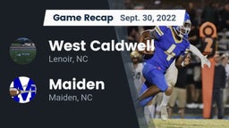 Recap: West Caldwell  vs. Maiden  2022