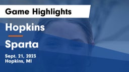 Hopkins  vs Sparta  Game Highlights - Sept. 21, 2023