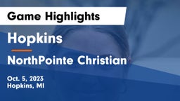 Hopkins  vs NorthPointe Christian  Game Highlights - Oct. 5, 2023
