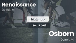 Matchup: Renaissance vs. Osborn  2016