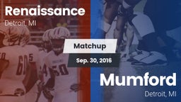 Matchup: Renaissance vs. Mumford  2016