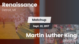 Matchup: Renaissance vs. Martin Luther King  2017