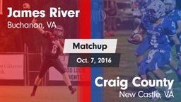 Matchup: James River vs. Craig County  2016