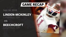 Recap: Linden-McKinley  vs. Beechcroft  2016