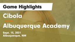 Cibola  vs Albuquerque Academy  Game Highlights - Sept. 15, 2021