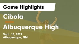 Cibola  vs Albuquerque High Game Highlights - Sept. 16, 2021