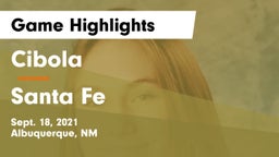 Cibola  vs Santa Fe  Game Highlights - Sept. 18, 2021