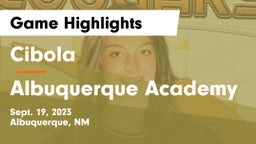 Cibola  vs Albuquerque Academy  Game Highlights - Sept. 19, 2023