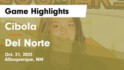 Cibola  vs Del Norte Game Highlights - Oct. 21, 2023