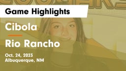 Cibola  vs Rio Rancho  Game Highlights - Oct. 24, 2023