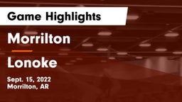 Morrilton  vs Lonoke  Game Highlights - Sept. 15, 2022