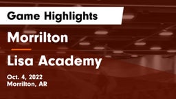 Morrilton  vs Lisa Academy  Game Highlights - Oct. 4, 2022