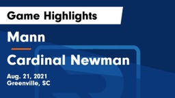 Mann  vs Cardinal Newman  Game Highlights - Aug. 21, 2021