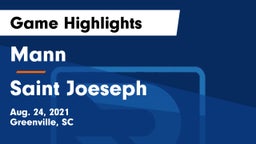Mann  vs Saint Joeseph Game Highlights - Aug. 24, 2021