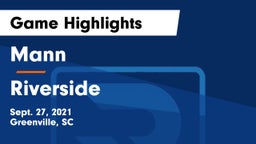 Mann  vs Riverside  Game Highlights - Sept. 27, 2021