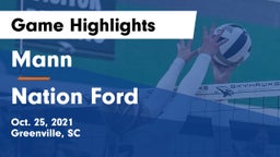 Mann  vs Nation Ford  Game Highlights - Oct. 25, 2021