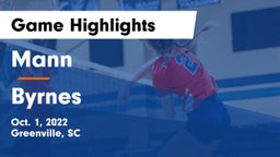 Mann  vs Byrnes Game Highlights - Oct. 1, 2022