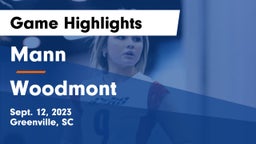 Mann  vs Woodmont Game Highlights - Sept. 12, 2023