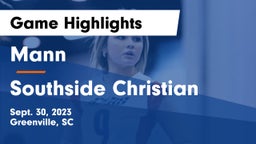 Mann  vs Southside Christian Game Highlights - Sept. 30, 2023