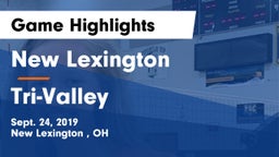 New Lexington  vs Tri-Valley  Game Highlights - Sept. 24, 2019