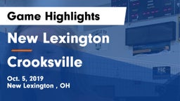 New Lexington  vs Crooksville  Game Highlights - Oct. 5, 2019