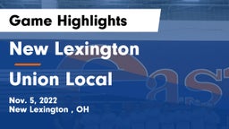 New Lexington  vs Union Local Game Highlights - Nov. 5, 2022