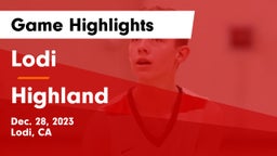 Lodi  vs Highland Game Highlights - Dec. 28, 2023