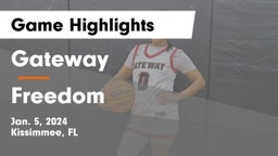 Gateway  vs Freedom  Game Highlights - Jan. 5, 2024