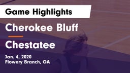 Cherokee Bluff   vs Chestatee  Game Highlights - Jan. 4, 2020