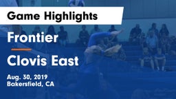 Frontier  vs Clovis East  Game Highlights - Aug. 30, 2019