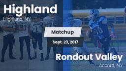 Matchup: Highland vs. Rondout Valley  2017