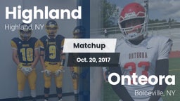 Matchup: Highland vs. Onteora  2017