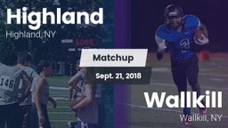 Matchup: Highland vs. Wallkill  2018