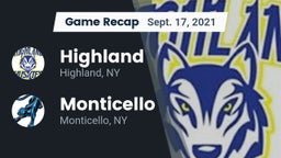 Recap: Highland  vs. Monticello  2021